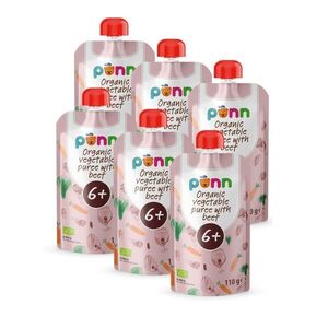 SALVEST Põnn BIO Hovězí maso se zeleninovým pyré 6x100 g obraz