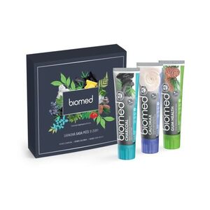 BIOMED Dárková sada Gum Health, Charcoal, Calcimax 3x100 g obraz