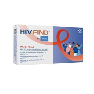 Meril HIV FIND Sebetest na detekci HIV z krve 1 ks obraz