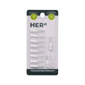 Herbadent HERo 1, 0 mm náhradní mezizubní kartáčky 10 ks bílé obraz