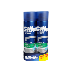 Gillette Series Sensitive gel na holení 2x200 ml obraz