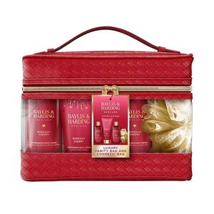 Baylis & Harding Sada péče o tělo v toaletní taštičce Midnight Cherry 5 ks obraz
