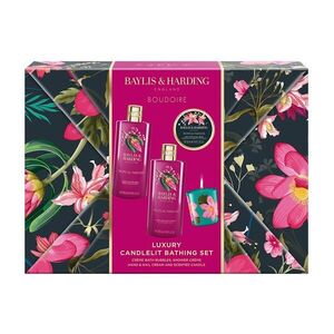 Baylis & Harding Boudoire Sada péče o tělo se svíčkou Tropical Paradise 4 ks obraz