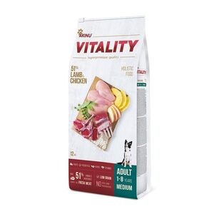 Akinu VITALITY Jehněčí & kuřecí granule krmivo pro psy středních plemen 12 kg obraz