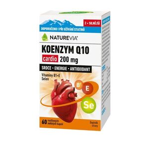 NatureVia Koenzym Q10 cardio 200 mg 60 kapslí obraz