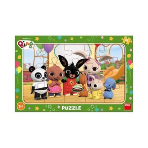 Dino Toys Bing ve školce deskové Puzzle 15 dílků obraz