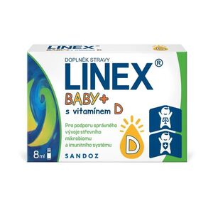 Linex Baby + s vitamínem D 8 ml obraz