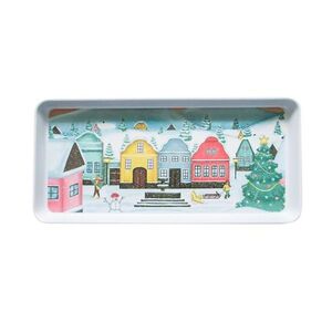 Toro Servírovací podnos Vánoční vesnička 35 x 16, 5 x 2, 3 cm 1 ks obraz