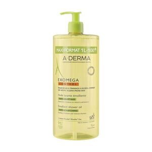 A-Derma Exomega Control Zvláčňující sprchový olej 1000 ml obraz