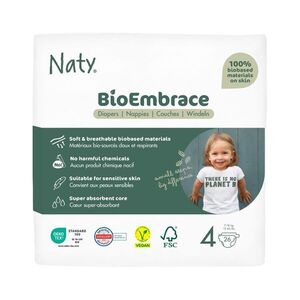 Naty BioEmbrace Maxi 7–18 kg dětské plenky 26 ks obraz
