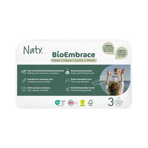 Naty BioEmbrace Midi 4–9 kg dětské plenky 50 ks obraz