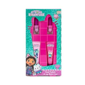 Kokomo Gabby´s Dollhouse set balzámů na rty a laků na nehty 4 ks obraz