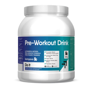 KOMPAVA Pre-Workout Drink 320 g/20 dávek, obraz