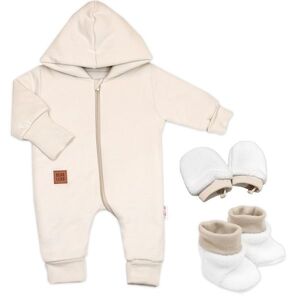 Baby Nellys 3D sada Nature, overal, botky, rukavičky - sv. béžový, vel. 56 obraz