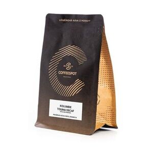 Coffeespot Kolumbie Tolima Decaf zrnková káva 250 g obraz