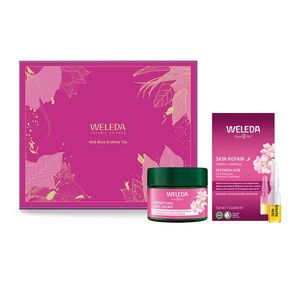 Weleda Brightening Face Care Wild Rose & White Tea dárkový set 2 ks obraz