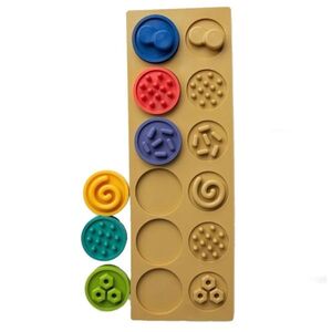 Hencz Toys Puzzle senzorická kolečka XL, pastelová obraz