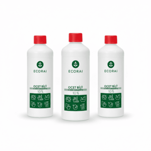 Ecorai Ocet bílý 10 % s vůní eukalyptu 3 x 1 l výhodné balení obraz