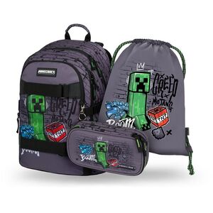 Baagl SET 3 Skate Minecraft TNT: Batoh, Etue, Sáček obraz