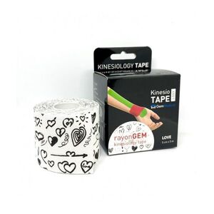 GM rayon kinesiology tape hedvábný 5 cm x 5 m love obraz