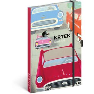 NOTIQUE Notes Krtek a autíčko, linkovaný, 13 x 21 cm 13 × 21 cm obraz