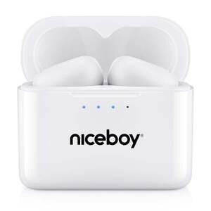 Niceboy Bezdrátová sluchátka do uší Podsie 4 White obraz