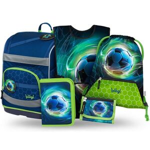 Baagl SET 5 Zippy Plus Fotbalový Míč: aktovka, penál, sáček, zástěra, peněženka obraz