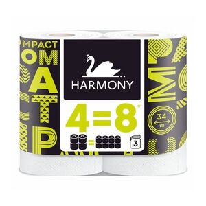 Harmony Compact roll 4 za 8 toaletní papír 4 role obraz