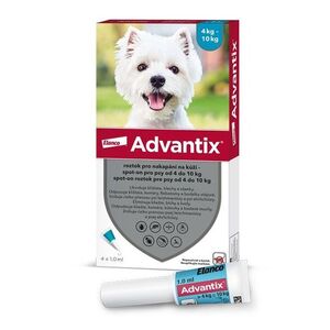 Advantix pro psy 4-10 kg spot-on 4x1 ml obraz