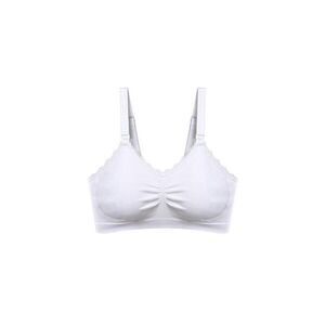 Babyono Kojící podprsenka s krajkou, bílá, E80-85 cm obraz