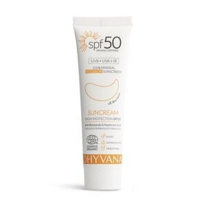 Dhyvana Přírodní minerální opalovací krém na obličej SPF50 50 ml obraz