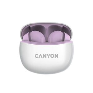 Canyon Bezdrátová stereo sluchátka True Wireless TWS-5 šeříková obraz