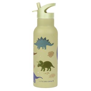 A Little Lovely Company nerezová lahev na pití, 500 ml - dinosauři obraz