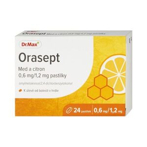 Dr. Max Orasept Med a citron 0, 6 mg/1, 2 mg 24 pastilek obraz