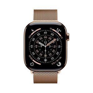 Apple Watch 11 46 mm titan, milánský řemínek M/L chytré hodinky obraz