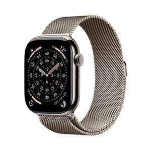 Apple Watch 11 42 mm titan, milánský řemínek M/L chytré hodinky obraz