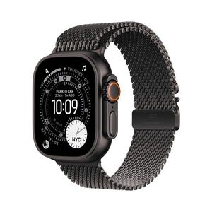 Apple Watch Ultra3 49 mm milánský řemínek černý S chytré hodinky obraz