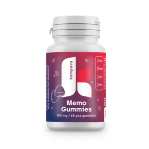 KOMPAVA Memo Gummies 180 mg / 60 cukríkov obraz