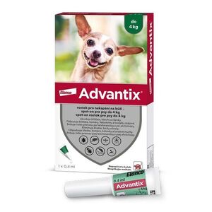 Advantix pro psy do 4 kg spot-on 1x0, 4 ml obraz