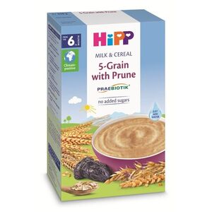 Hipp Mléčná kaše PRAEBIOTIK vícezrnná se švestkami 250 g obraz