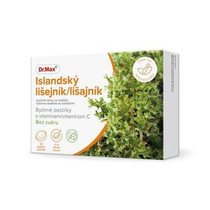 Dr. Max Islandský lišejník bylinné pastilky bez cukru 24 pastilek obraz