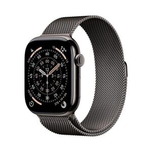 Apple Watch 11 42 mm titan, milánský řemínek M/L chytré hodinky obraz
