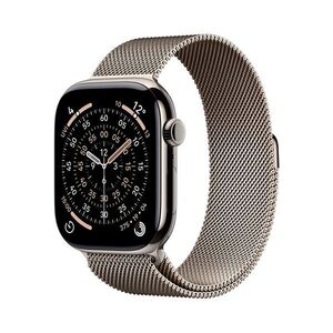 Apple Watch 11 46 mm titan, milánský řemínek S/M chytré hodinky obraz