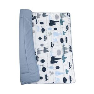 Bomimi HRACÍ deka 120x120, bavlna, oboustranná autíčka, modrá obraz