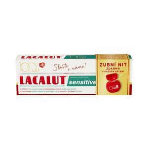 Lacalut Sensitive 100 let edice zubní pasta 75 ml + dentální nit obraz