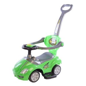 Baby Mix Dětské odrážedlo s vodící tyčí 3v1 Mega Car zelené obraz
