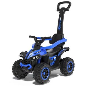 Baby Mix Dětské odrážedlo Mega s vodící tyčí modré obraz