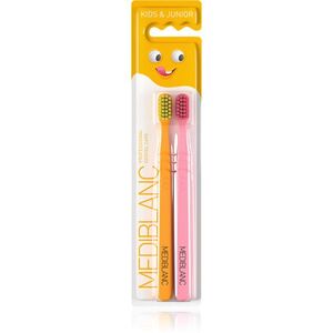 MEDIBLANC Dětský zubní kartáček Ultra Soft 2 ks oranžový + růžový obraz