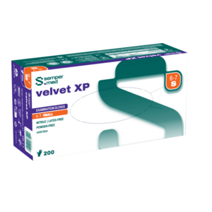 Sempermed Velvet XP vel. S vyšetřovací rukavice nepudrované 200 ks obraz