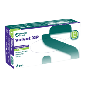 Sempermed Velvet XP vel. L vyšetřovací rukavice nepudrované 200 ks obraz